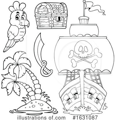 Royalty-Free (RF) Pirates Clipart Illustration by visekart - Stock Sample #1631087