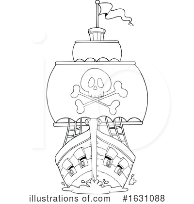 Royalty-Free (RF) Pirates Clipart Illustration by visekart - Stock Sample #1631088