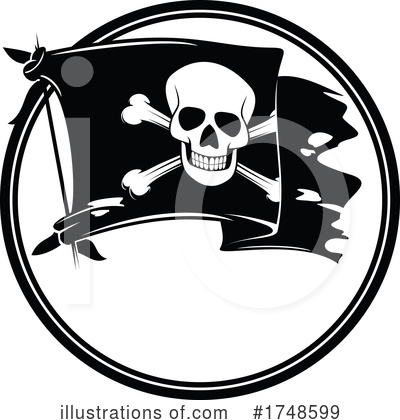 Pirate Flag Clipart #1748599 by Vector Tradition SM