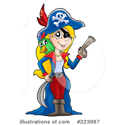 Royalty-Free (RF) Pirates Clipart Illustration by visekart - Stock Sample #223067