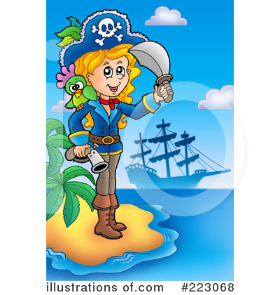 Royalty-Free (RF) Pirates Clipart Illustration by visekart - Stock Sample #223068