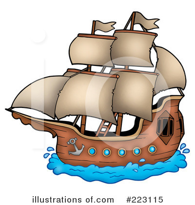 Royalty-Free (RF) Pirates Clipart Illustration by visekart - Stock Sample #223115