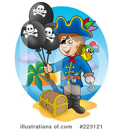 Royalty-Free (RF) Pirates Clipart Illustration by visekart - Stock Sample #223121