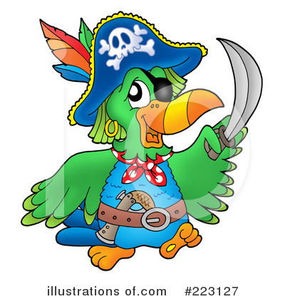 Royalty-Free (RF) Pirates Clipart Illustration by visekart - Stock Sample #223127