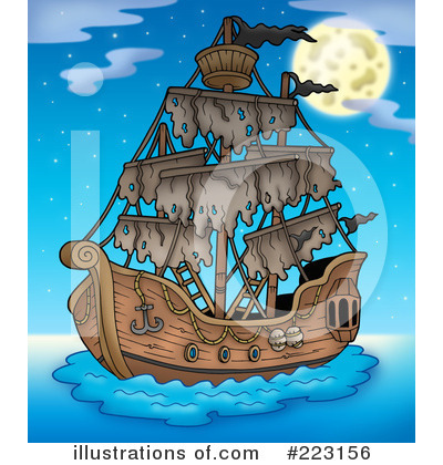 Royalty-Free (RF) Pirates Clipart Illustration by visekart - Stock Sample #223156
