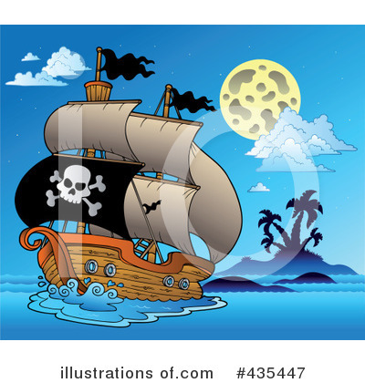Royalty-Free (RF) Pirates Clipart Illustration by visekart - Stock Sample #435447