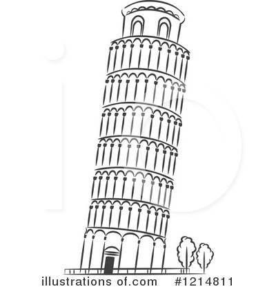 Leaning Tower Of Pisa Clipart #1214811 by Vector Tradition SM