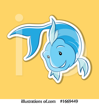 Royalty-Free (RF) Pisces Clipart Illustration by cidepix - Stock Sample #1669449