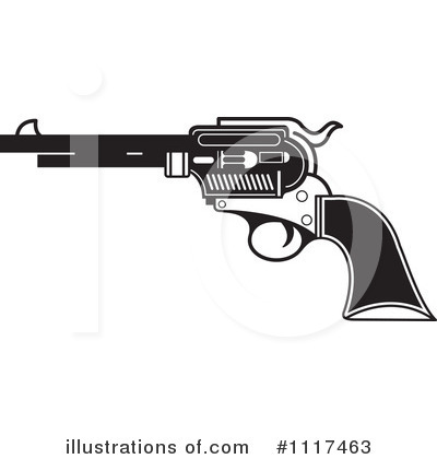 Royalty-Free (RF) Pistol Clipart Illustration by Lal Perera - Stock Sample #1117463