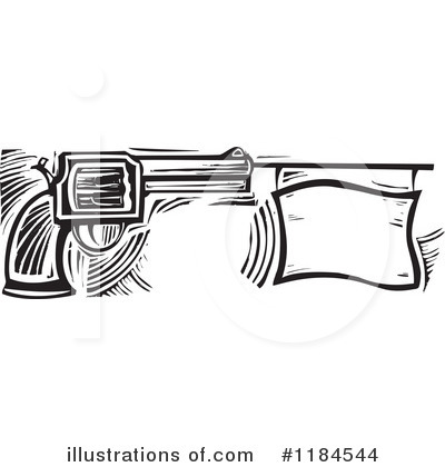Royalty-Free (RF) Pistol Clipart Illustration by xunantunich - Stock Sample #1184544