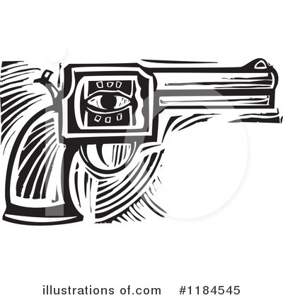 Royalty-Free (RF) Pistol Clipart Illustration by xunantunich - Stock Sample #1184545