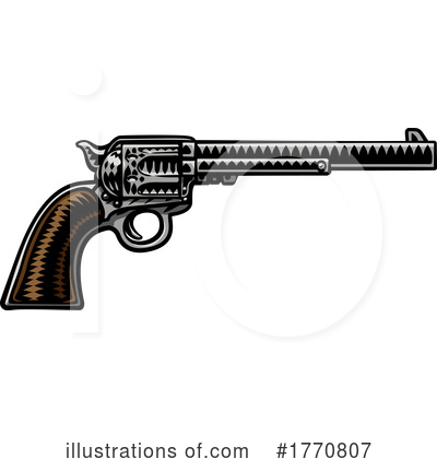 Royalty-Free (RF) Pistol Clipart Illustration by AtStockIllustration - Stock Sample #1770807