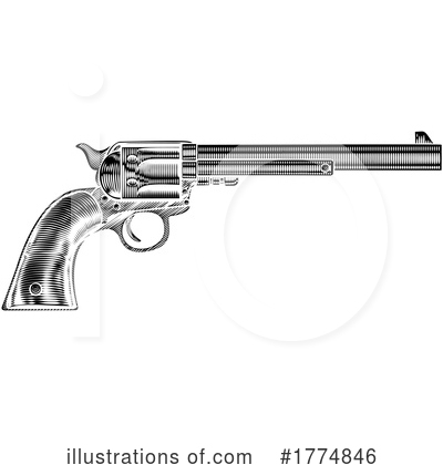 Royalty-Free (RF) Pistol Clipart Illustration by AtStockIllustration - Stock Sample #1774846
