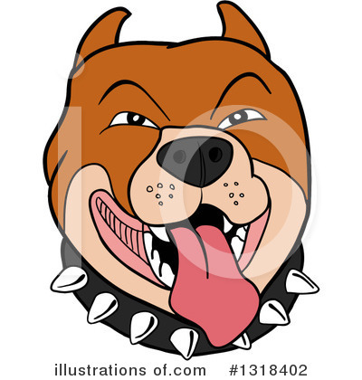 Pitbull Clipart #1318402 by LaffToon