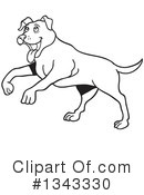 Pitbull Clipart #1343330 by LaffToon
