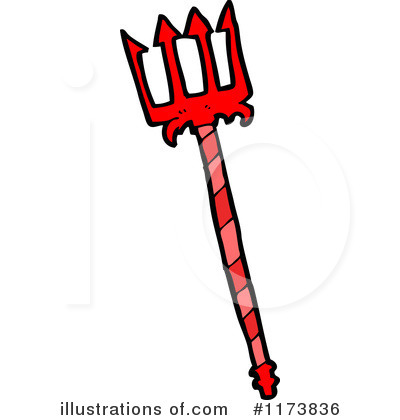 Royalty-Free (RF) Pitchfork Clipart Illustration by lineartestpilot - Stock Sample #1173836