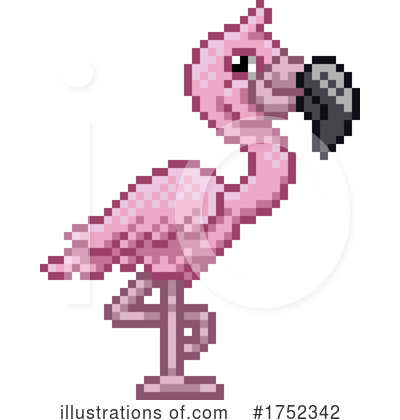 Flamingo Clipart #1752342 by AtStockIllustration