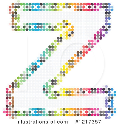 Royalty-Free (RF) Pixelated Letter Clipart Illustration by Andrei Marincas - Stock Sample #1217357