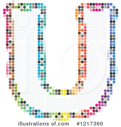 Royalty-Free (RF) Pixelated Letter Clipart Illustration by Andrei Marincas - Stock Sample #1217360