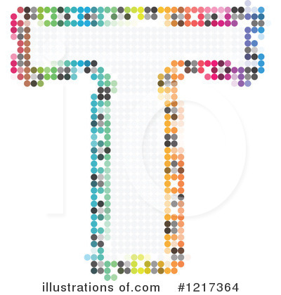 Royalty-Free (RF) Pixelated Letter Clipart Illustration by Andrei Marincas - Stock Sample #1217364