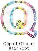 Pixelated Letter Clipart #1217365 by Andrei Marincas