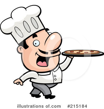 Royalty-Free (RF) Pizza Chef Clipart Illustration by Cory Thoman - Stock Sample #215184