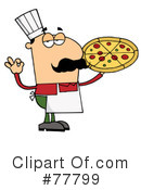 Pizza Chef Clipart #77799 by Hit Toon