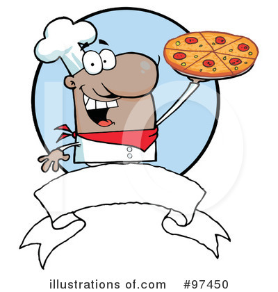 Royalty-Free (RF) Pizza Chef Clipart Illustration by Hit Toon - Stock Sample #97450