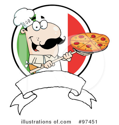 Pizza Chef Clipart #97451 by Hit Toon