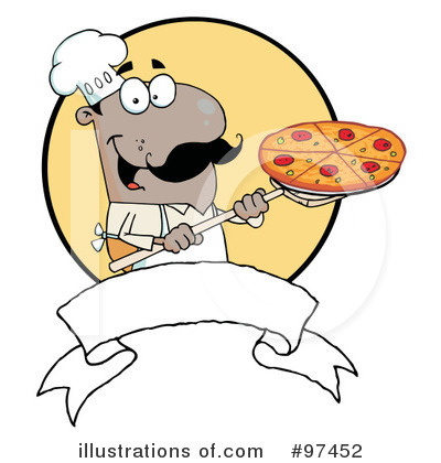 Pizza Chef Clipart #97452 by Hit Toon