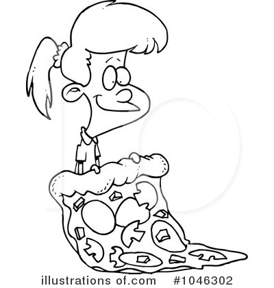 Royalty-Free (RF) Pizza Clipart Illustration by toonaday - Stock Sample #1046302