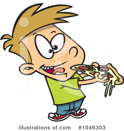 Royalty-Free (RF) Pizza Clipart Illustration by toonaday - Stock Sample #1046303