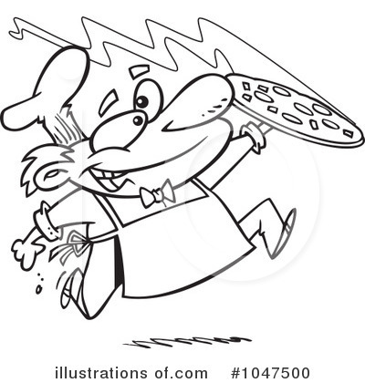 Royalty-Free (RF) Pizza Clipart Illustration by toonaday - Stock Sample #1047500