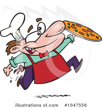 Royalty-Free (RF) Pizza Clipart Illustration by toonaday - Stock Sample #1047556
