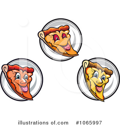 Royalty-Free (RF) Pizza Clipart Illustration by Vector Tradition SM - Stock Sample #1065997