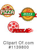 Pizza Clipart #1139800 by Vector Tradition SM