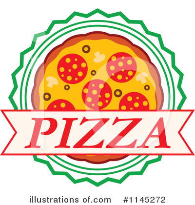 Royalty-Free (RF) Pizza Clipart Illustration by Vector Tradition SM - Stock Sample #1145272