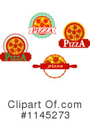 Pizza Clipart #1145273 by Vector Tradition SM