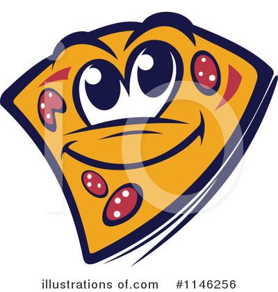 Royalty-Free (RF) Pizza Clipart Illustration by Vector Tradition SM - Stock Sample #1146256
