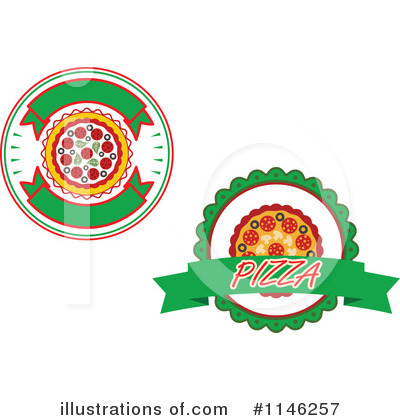 Royalty-Free (RF) Pizza Clipart Illustration by Vector Tradition SM - Stock Sample #1146257