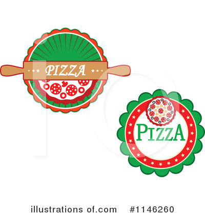 Royalty-Free (RF) Pizza Clipart Illustration by Vector Tradition SM - Stock Sample #1146260