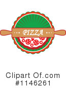 Pizza Clipart #1146261 by Vector Tradition SM