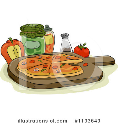 Royalty-Free (RF) Pizza Clipart Illustration by BNP Design Studio - Stock Sample #1193649