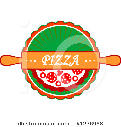 Royalty-Free (RF) Pizza Clipart Illustration by Vector Tradition SM - Stock Sample #1236968