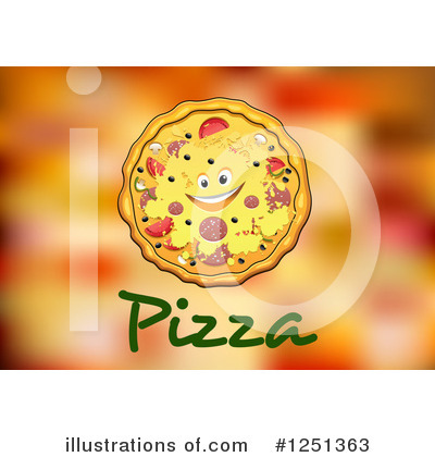 Royalty-Free (RF) Pizza Clipart Illustration by Vector Tradition SM - Stock Sample #1251363