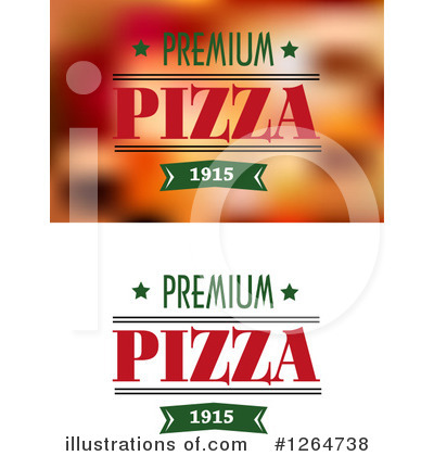 Royalty-Free (RF) Pizza Clipart Illustration by Vector Tradition SM - Stock Sample #1264738