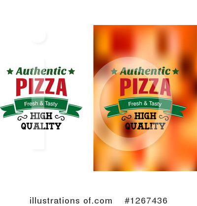 Royalty-Free (RF) Pizza Clipart Illustration by Vector Tradition SM - Stock Sample #1267436