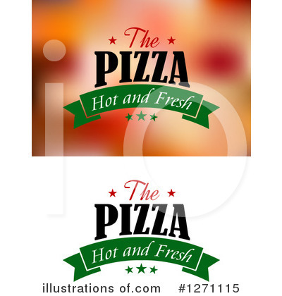 Royalty-Free (RF) Pizza Clipart Illustration by Vector Tradition SM - Stock Sample #1271115