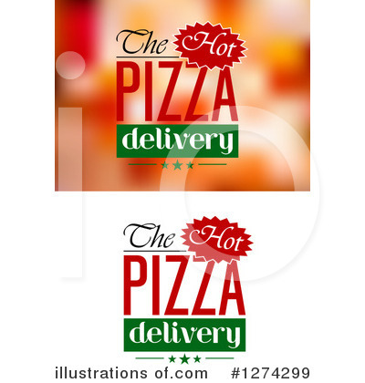 Royalty-Free (RF) Pizza Clipart Illustration by Vector Tradition SM - Stock Sample #1274299