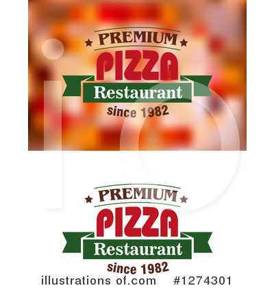 Royalty-Free (RF) Pizza Clipart Illustration by Vector Tradition SM - Stock Sample #1274301